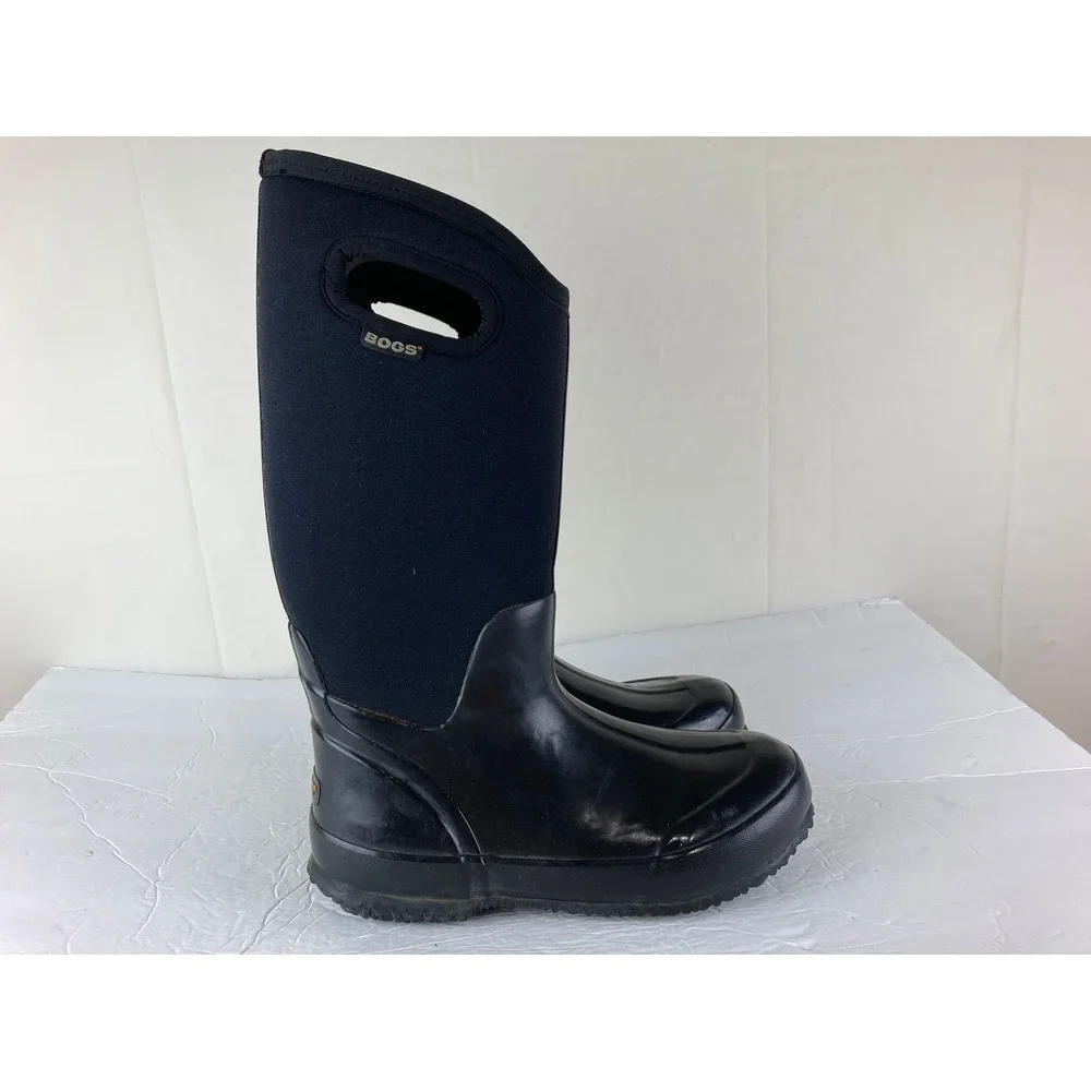 Bogs Womens 8 Black Waterproof Insulated Snow Rain Boots Farm Mud Gorpcore Work